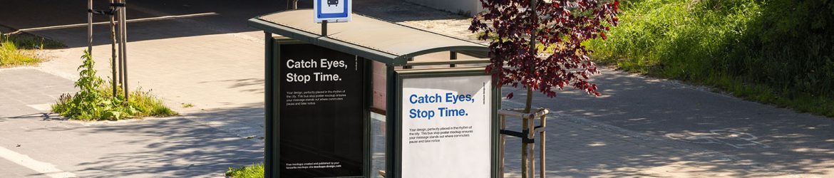 Bus stop mockup