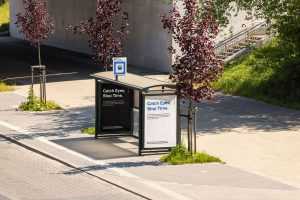 Bus stop mockup