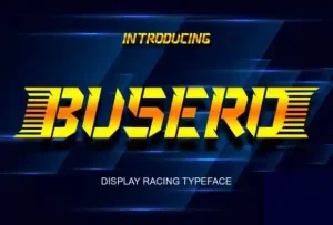 Busero Display Font