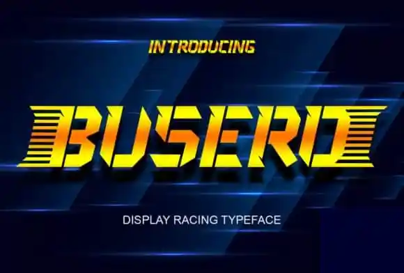 Busero Display Font