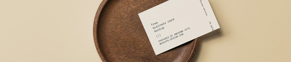 Business card in a bowl mockup - Instant Download