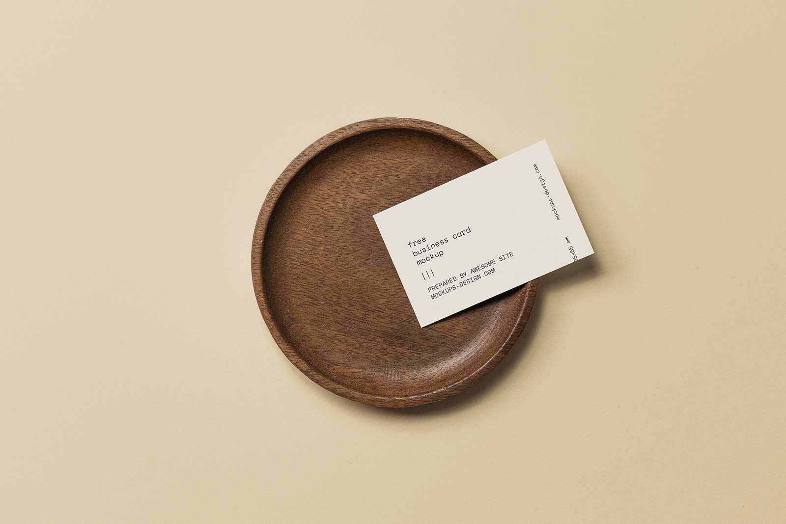 Business card in a bowl mockup - Instant Download
