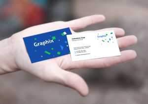 Business Card In Hand Mockup