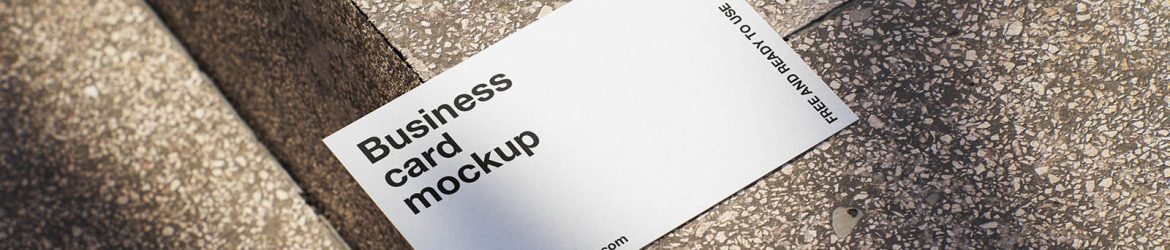 Business card mockup – terrazzo minimal Business card mockup – terrazzo minimal