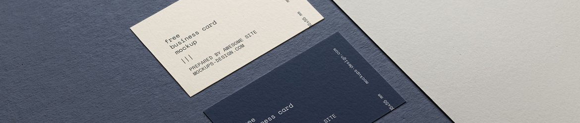 Business card on a paper plane mockup - Instant Download