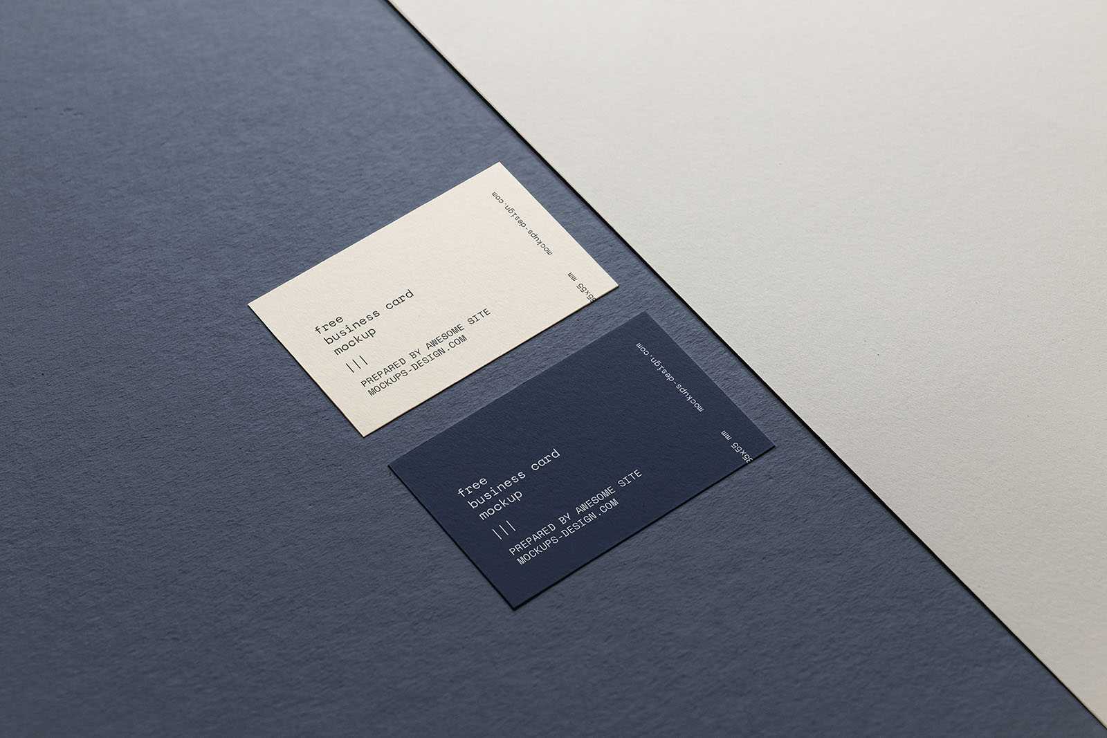 Business card on a paper plane mockup - Instant Download