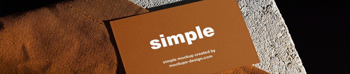 Business card on concrete tile mockup Business card on concrete tile mockup