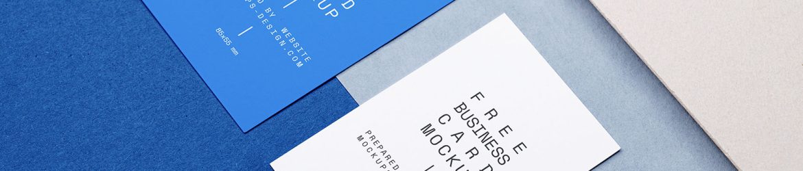 Business card pair mockup