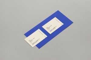 Business card with paper mockup - Instant Download