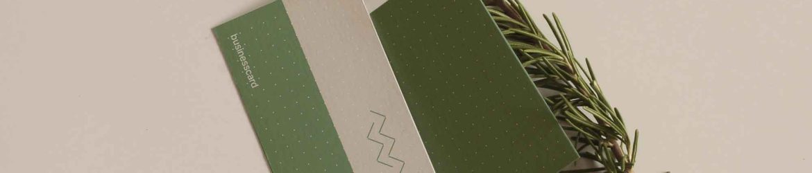 Business Card with Rosemary Mockup