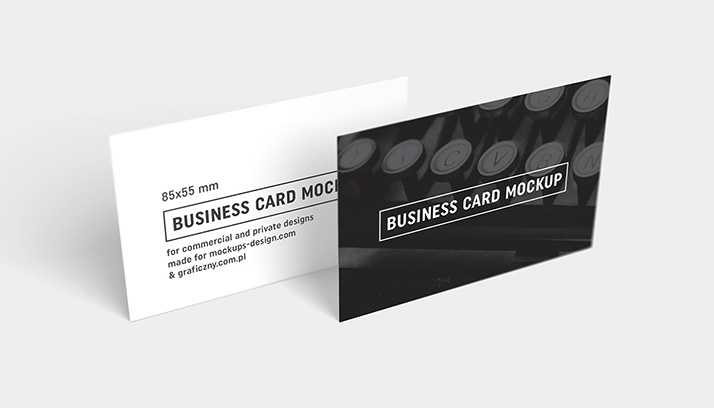 Business cards mockup / 85x55 mm