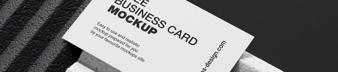 Business cards on styrofoam mockup