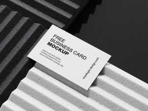 Business cards on styrofoam mockup