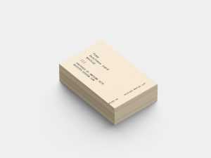 Business cards stack
