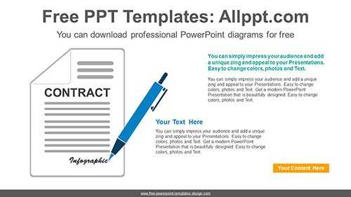 Business Contract PowerPoint Diagram