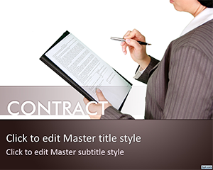 Business Contract PowerPoint Template