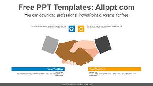 Business handshake PowerPoint Diagram