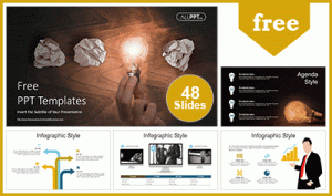 Business Ideas Light Bulbs PowerPoint Templates