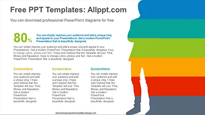 Business man banner PowerPoint Diagram Template