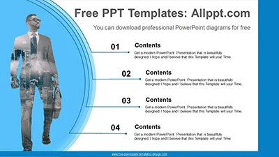 Business man PowerPoint Diagram Template