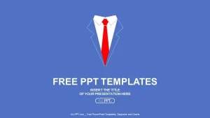 Business man shirt with red tie PowerPoint Templates