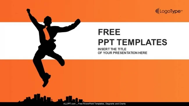 Business Man Silhouette PowerPoint Templates