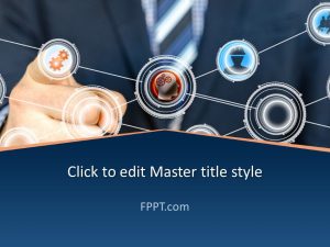 Business Man Technology PowerPoint Template