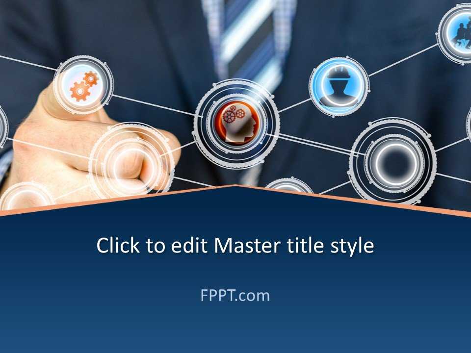 Business Man Technology PowerPoint Template
