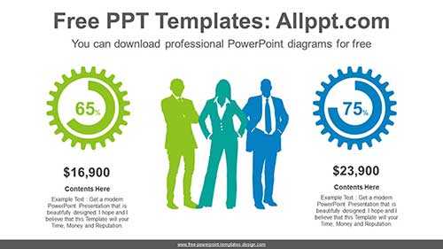 Business People Chart PowerPoint Diagram