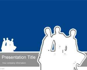 Business People Outline PowerPoint Template