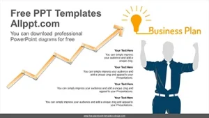 Business rising arrow PowerPoint Diagram Template