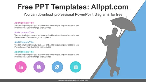 Business Umbrella PowerPoint Diagram Template