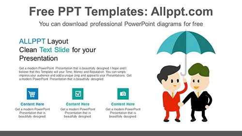 Business Umbrella PowerPoint Diagram