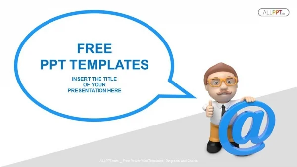 Business with speech ballons communication concept PowerPoint Templates