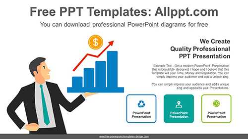 Businessman Chart PowerPoint Diagram
