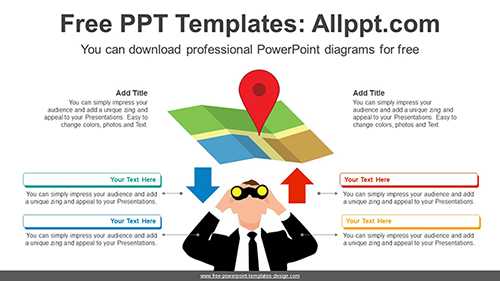 Businessman Telescope PPT Diagram