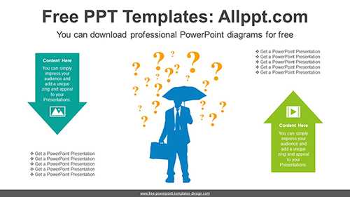 Businessman Umbrella PowerPoint Diagram