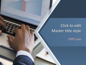Businessman Working in Computer PowerPoint Template