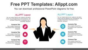 Businesswoman’s PowerPoint Diagram Template