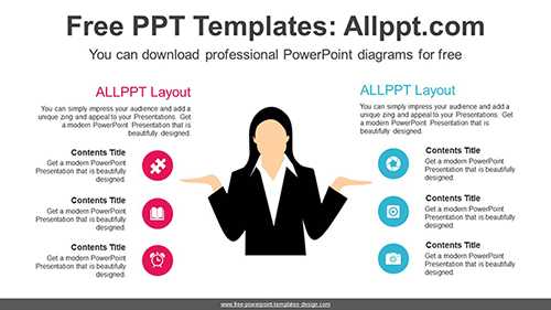 Businesswoman’s PowerPoint Diagram Template