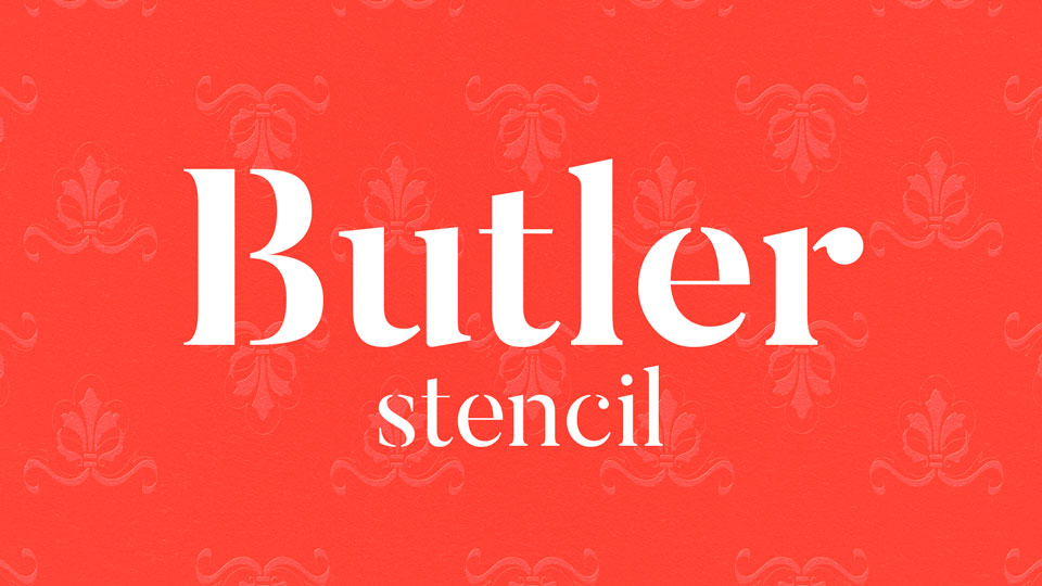 Butler Stencil Typeface › Fontesk