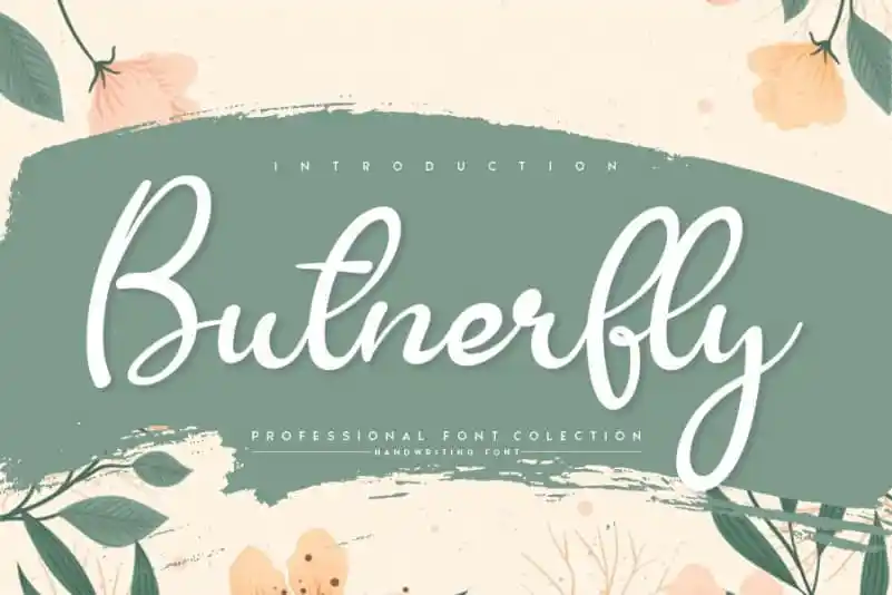 Butnerfly Script Font