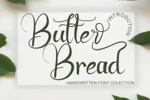 Butter Bread Calligraphy Font