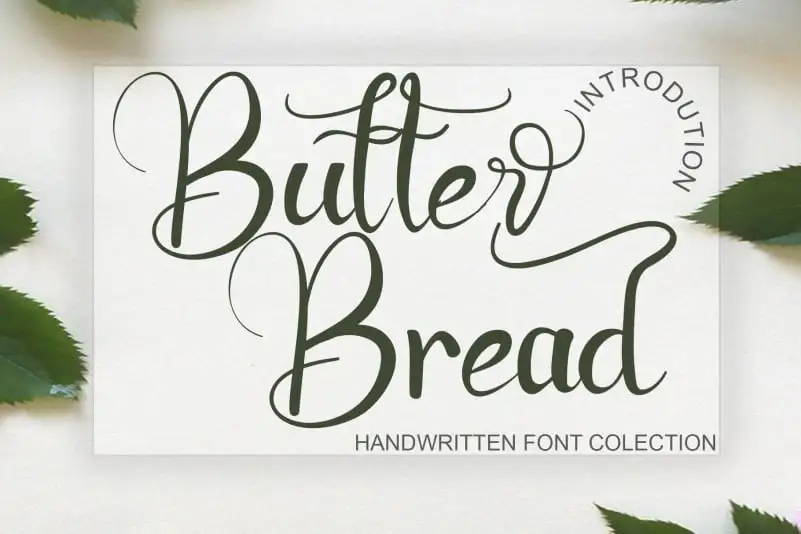 Butter Bread Calligraphy Font