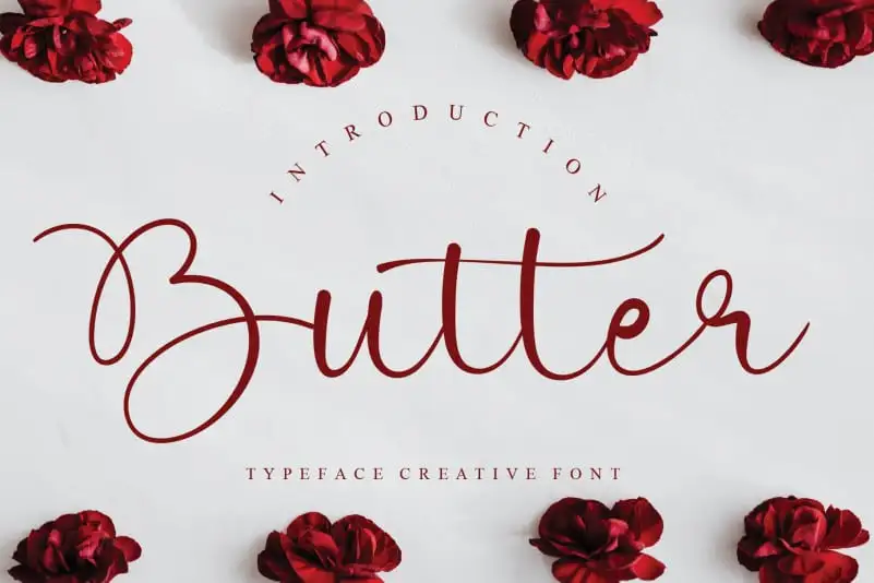 Butter Calligraphy Font