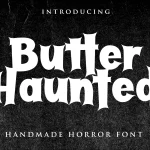 Butter Haunted Display Font