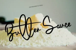Butter Sauce Script Font
