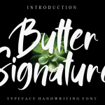 Butter Signature Font