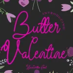 Butter Valentine Handwritten Font - Fonte Grátis Butter Valentine Handwritten Font