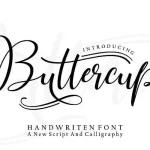 Buttercup Handwritten Font